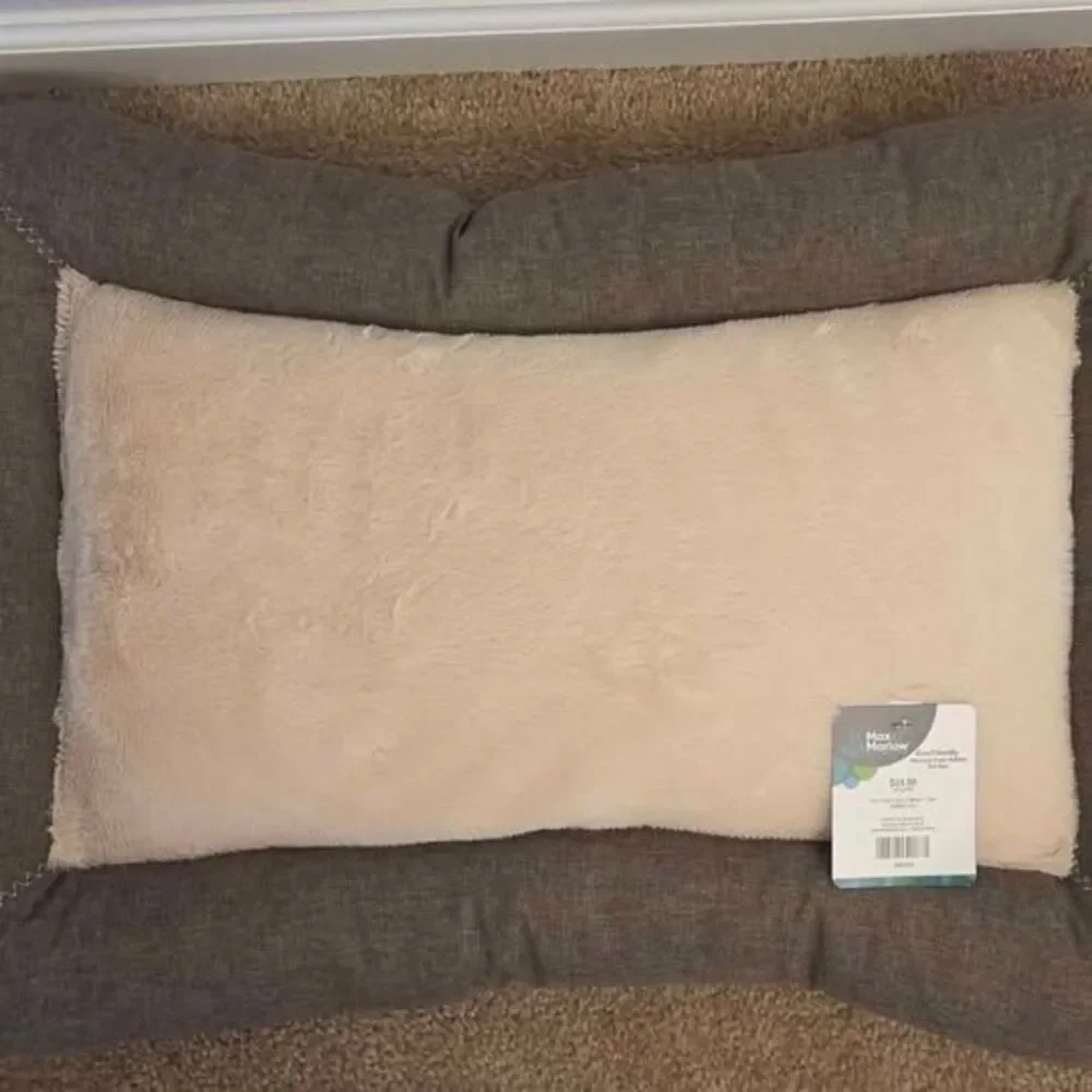 Memory foam bolster pet bed